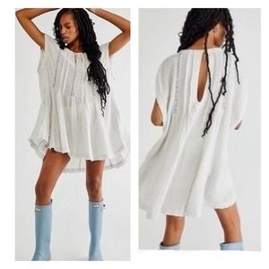 Free People Marissa Striped Cotton Tunic Dress Size Small